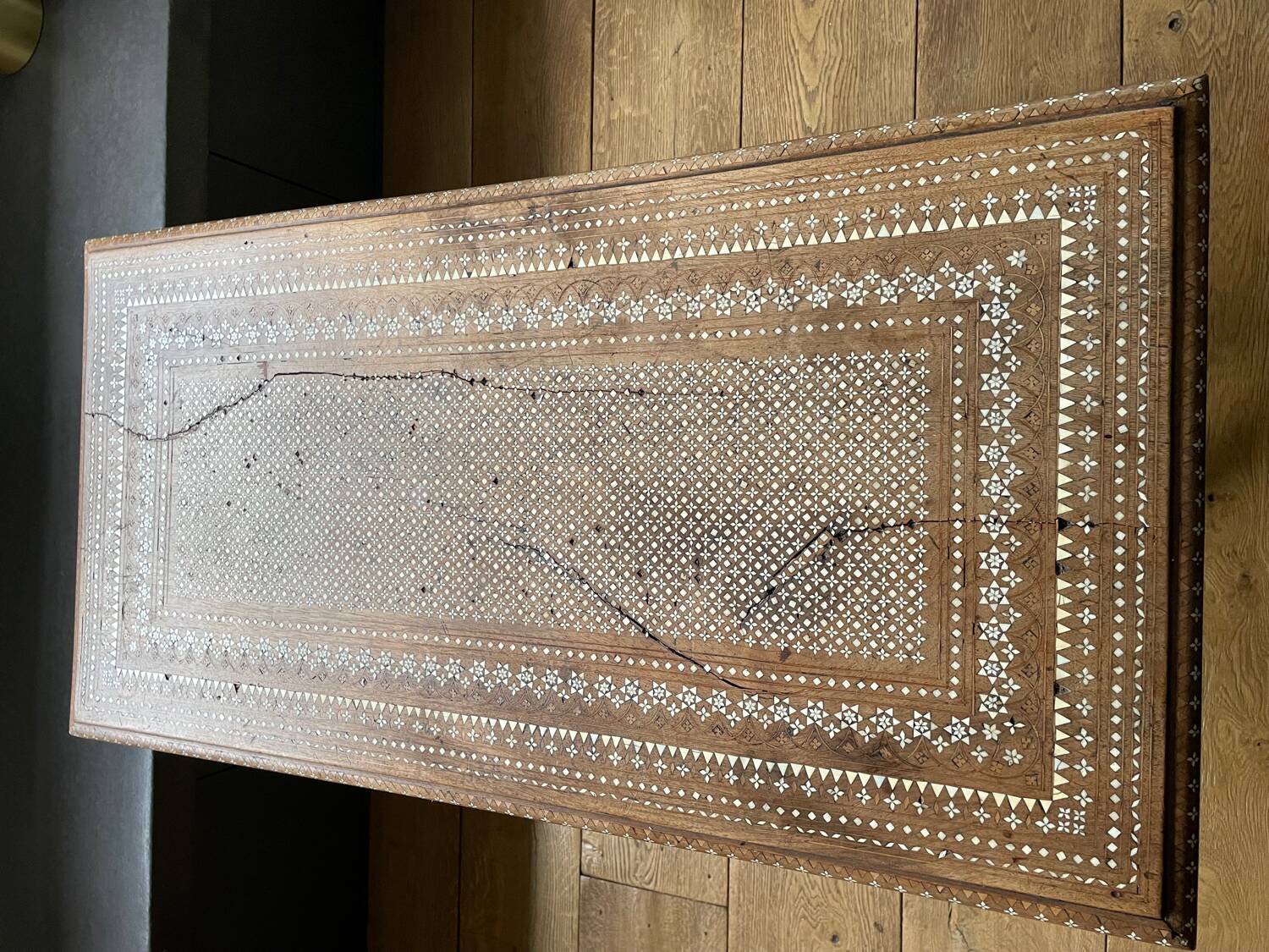 19th century Syrian marquetry table