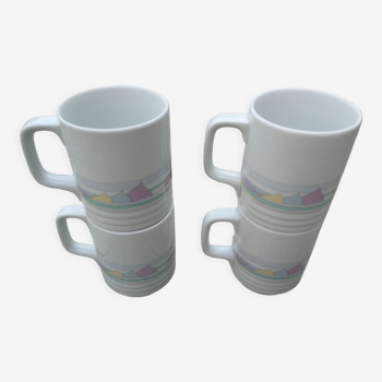 Set of 4 Thomas Germany pastel mugs