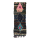 Large berber boucherouite hallway rug