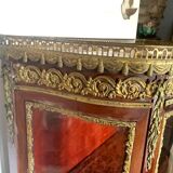 Napoleon III Showcase In Mahogany And Chiseled Bronze 20th Century