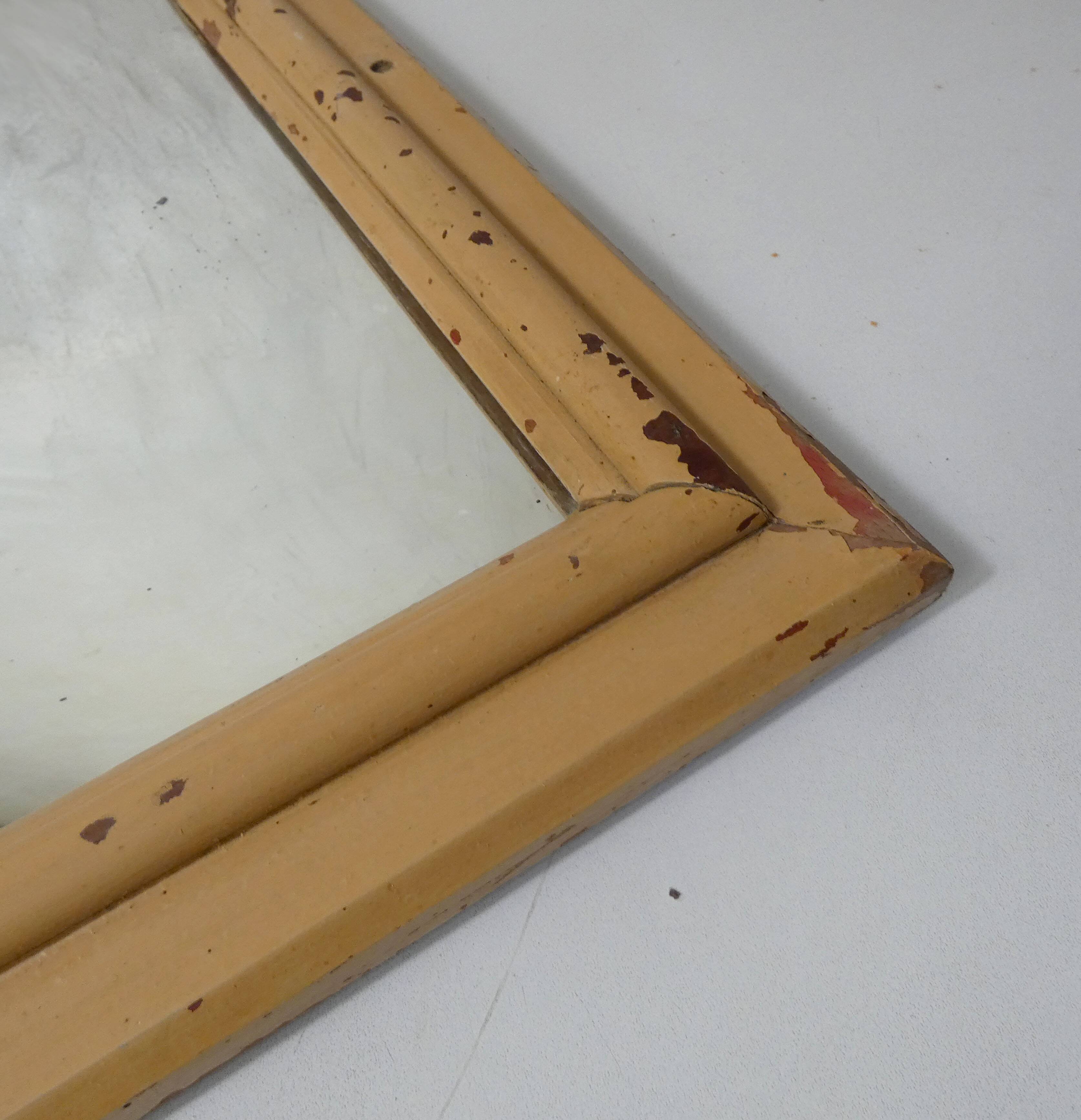 Miroir vintage en bois peint