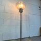 Vintage floor lamp: chrome & glass 'leclaire & schaefer'