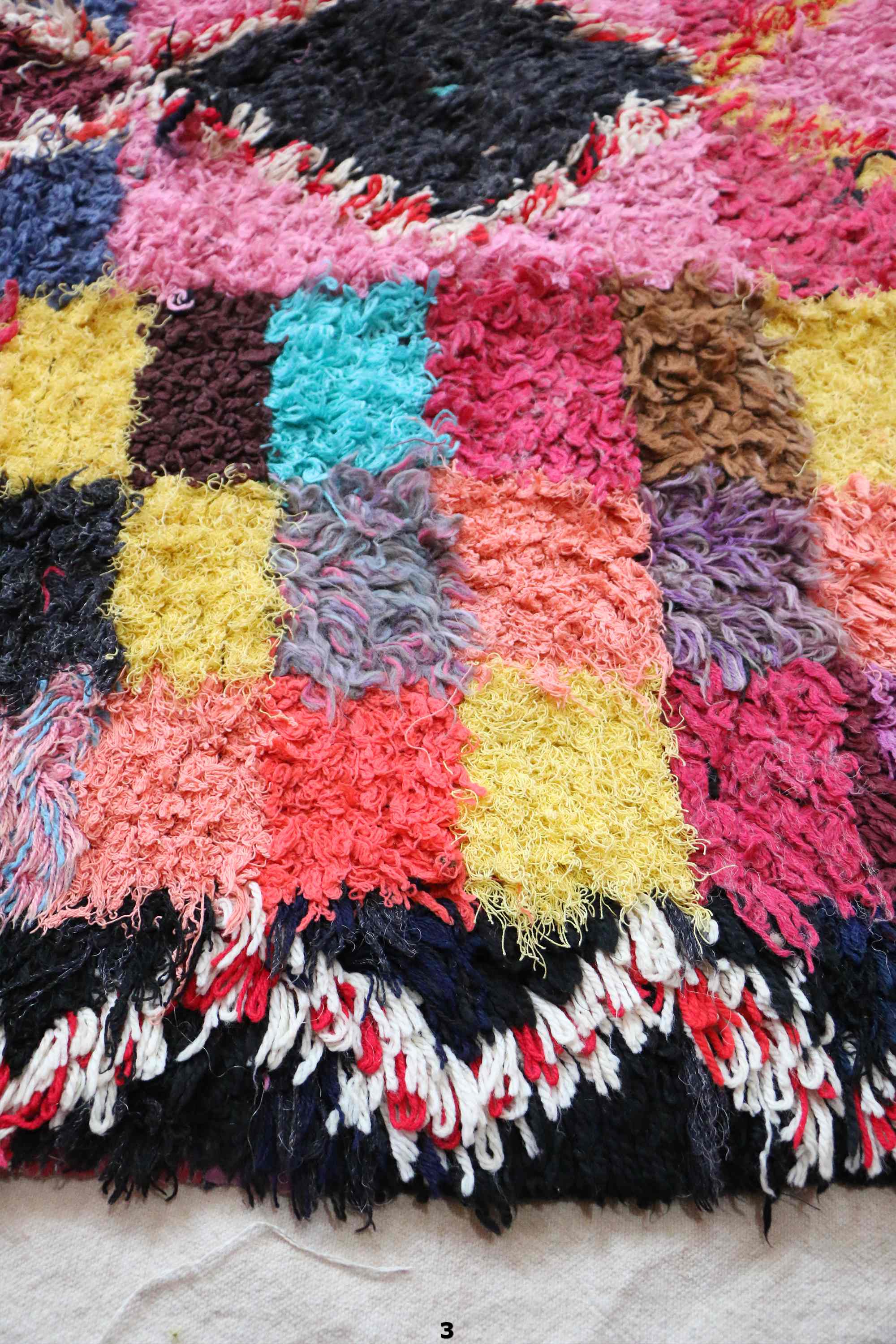 Moroccan carpet boucherouite - 116 x 270 cm