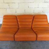 Leather sofa Saparella design Michel Ducaroy 70