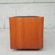 Vtg Mid Century Teak Blanket Ottoman Storage Chest Trunk Window Box Seat Bench