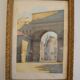 The Rhône Gate in Avignon around 1900, aquatint engraving signed.