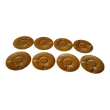 8 artichoke plates in earthenware