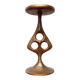 Brutalist metal candlestick mid-century