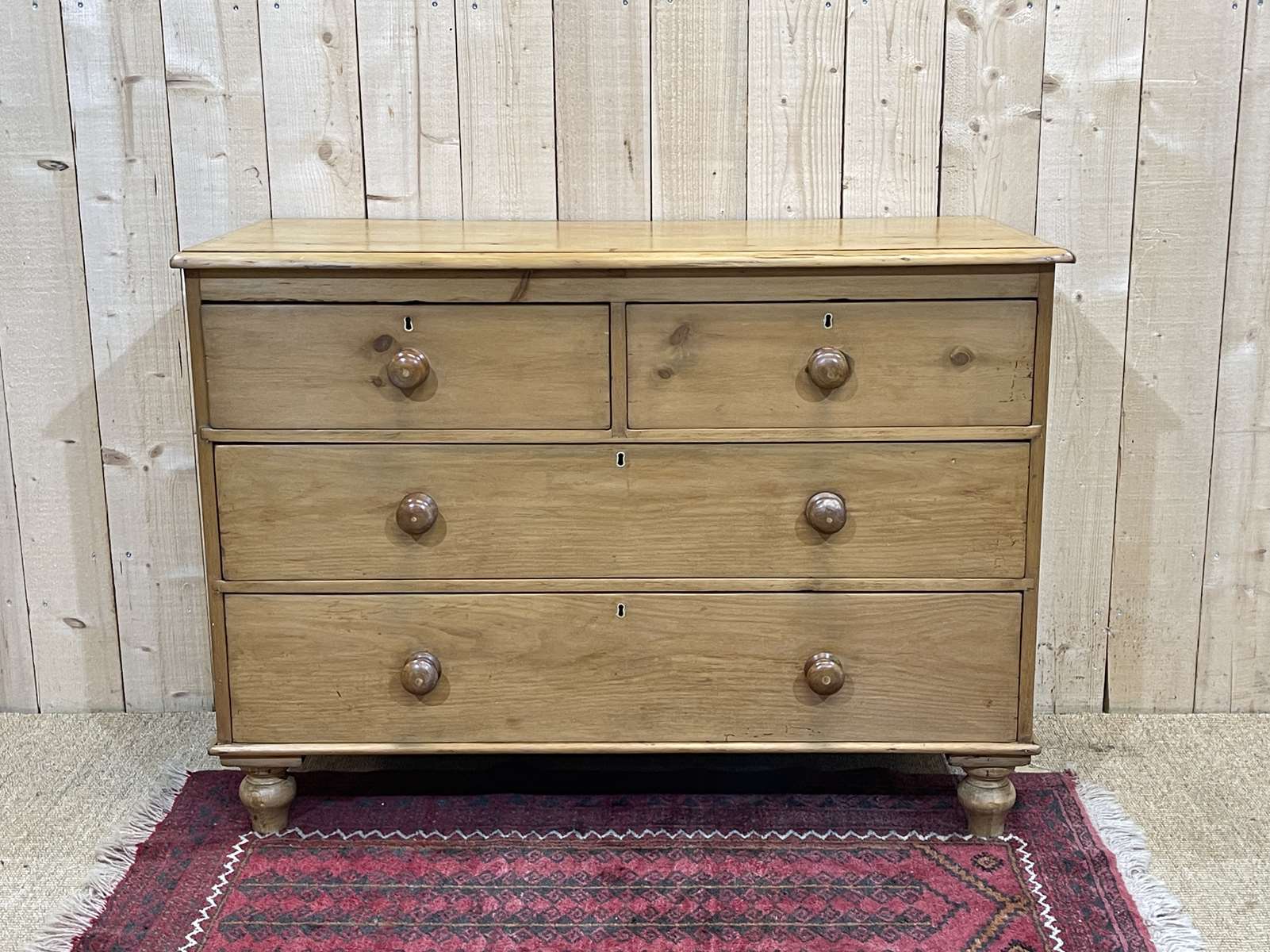 Victorian chest of drawers in nineteenth century fir