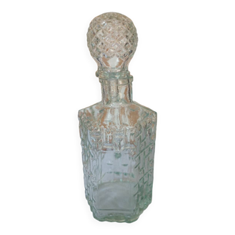 Hexagonal glass carafe