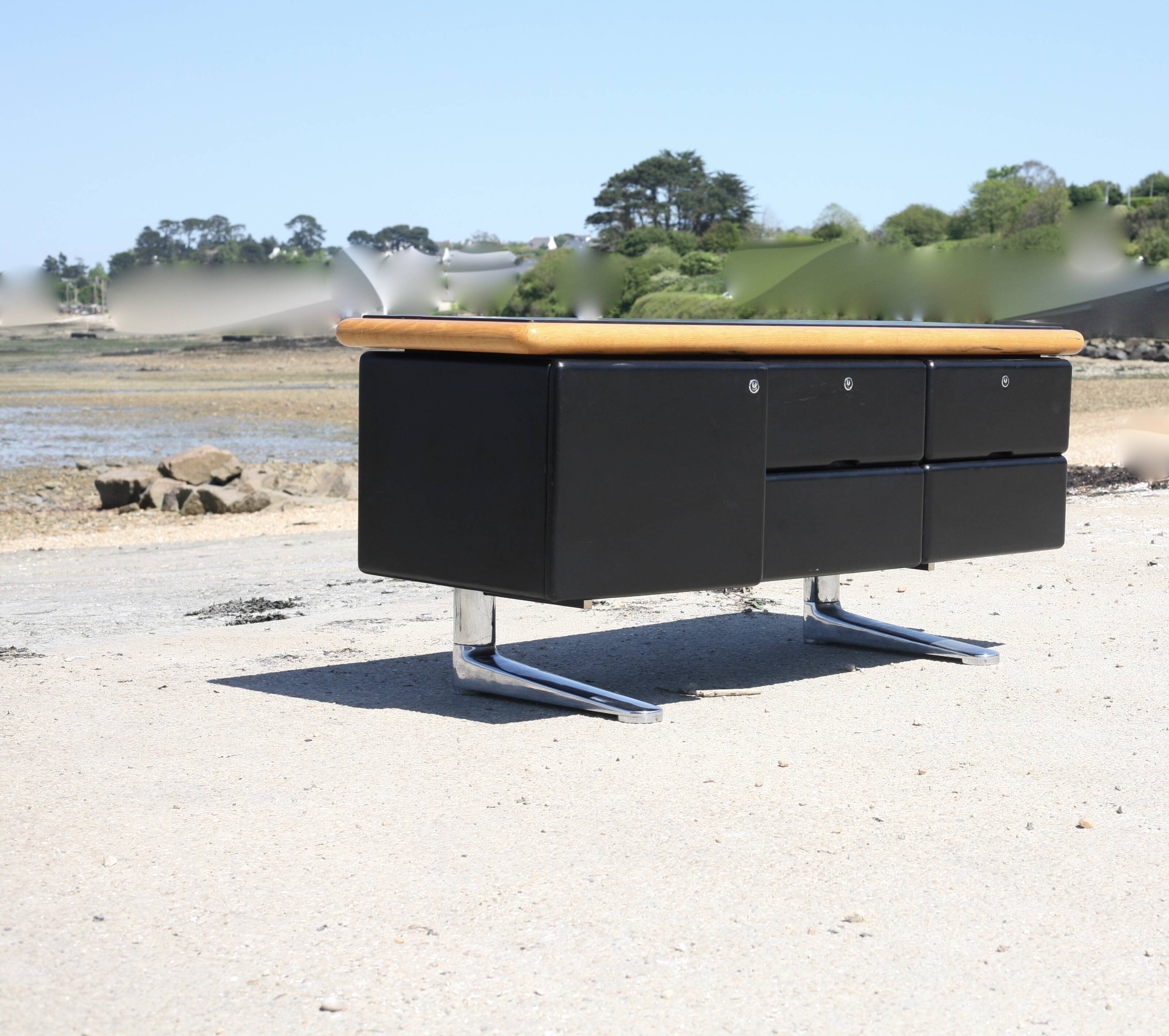 Bureau et enfilade de Warren Platner, Knoll, années 70.