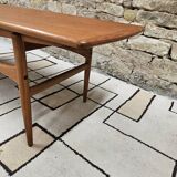 Table basse en teck scandinave 1960 Danemark