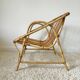 Rattan shell armchair