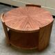 Round coffee table in rosewood
