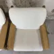 Paire de fauteuils vintage en orme massif