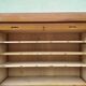 Large Wardrobe Secretary Curtains Wood Storage Vintage Year 50 60