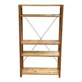 Scandinavian solid pine shelf with 5 levels.