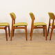 4 chaises de salle à manger | Erik Buch | Modèle 49 | Palissandre | Rembourrées