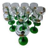 Set of 12 vintage Luminarcs stemmed glasses