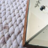 Miroir art déco - miroir italien - années 1930/1940. Miroir art déco gravé.