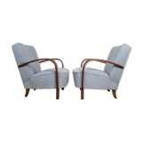 Pair of armchairs by jindrich halabala for up zavody