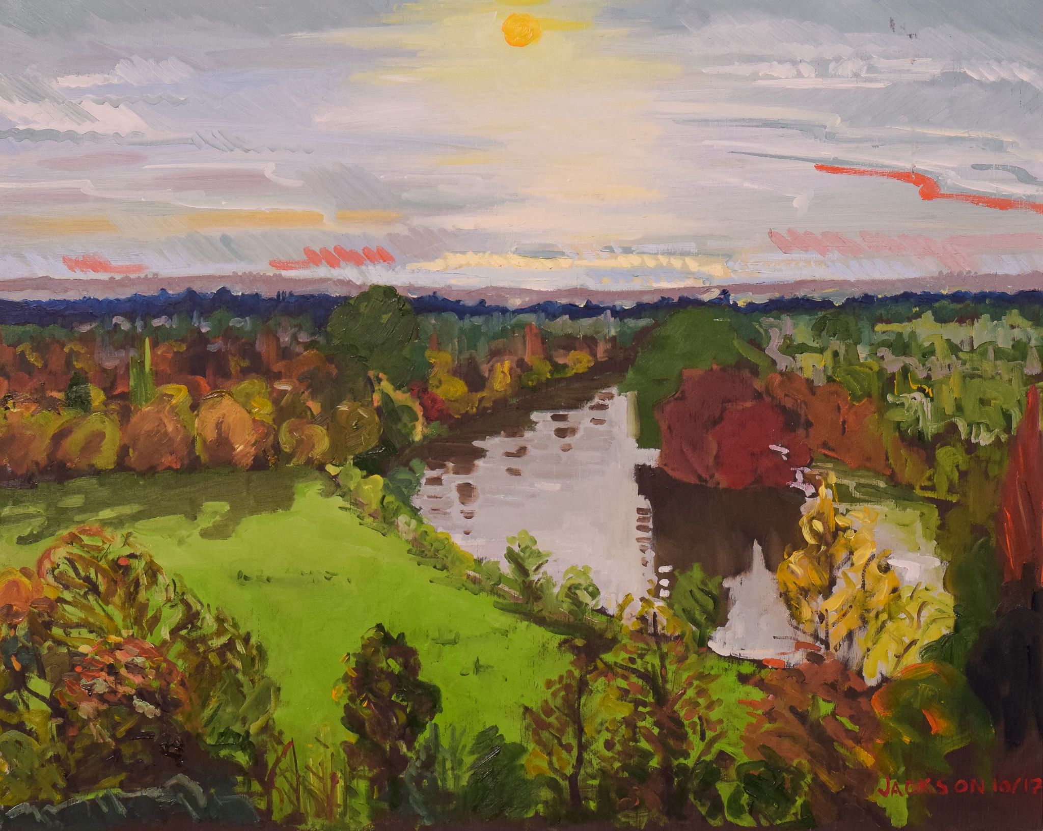 Richmond Terrace, Coucher de soleil d’automne