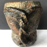 Starry Night pitcher vase with braided handle