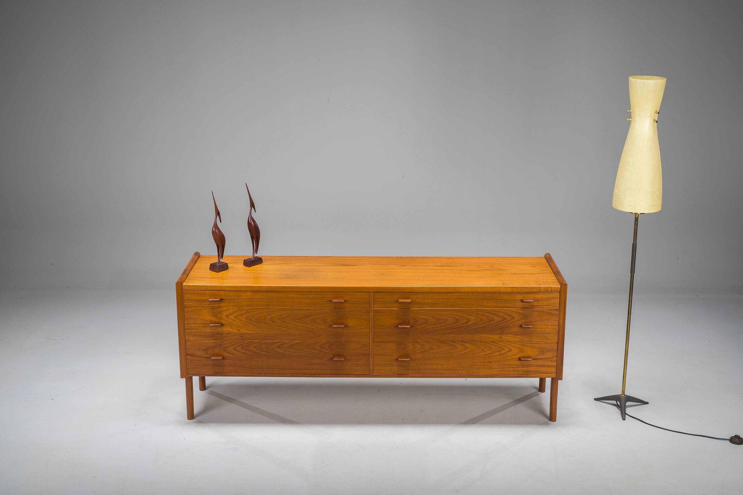 Teak sideboard by Hans J. Wegner for Ry Furniture, 1959