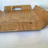 Curved wooden tray