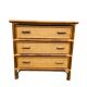 Rattan chest of drawers with 3 drawers