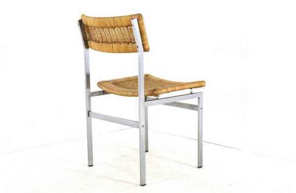 Ensemble de 4 chaises de salle à manger 'Wehl' - style japandi - wabi-sabi