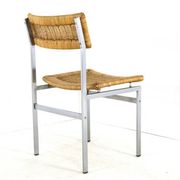 Ensemble de 4 chaises de salle à manger 'Wehl' - style japandi - wabi-sabi
