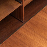 Playful 3-bay wall unit in teak wood by Poul Cadovius, Denmark, 1950s