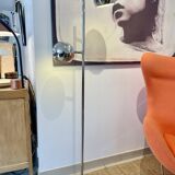 2-light eyeball floor lamp in chrome