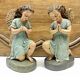 Altar angel statue 26.5 cm plaster santon church nativity scene
