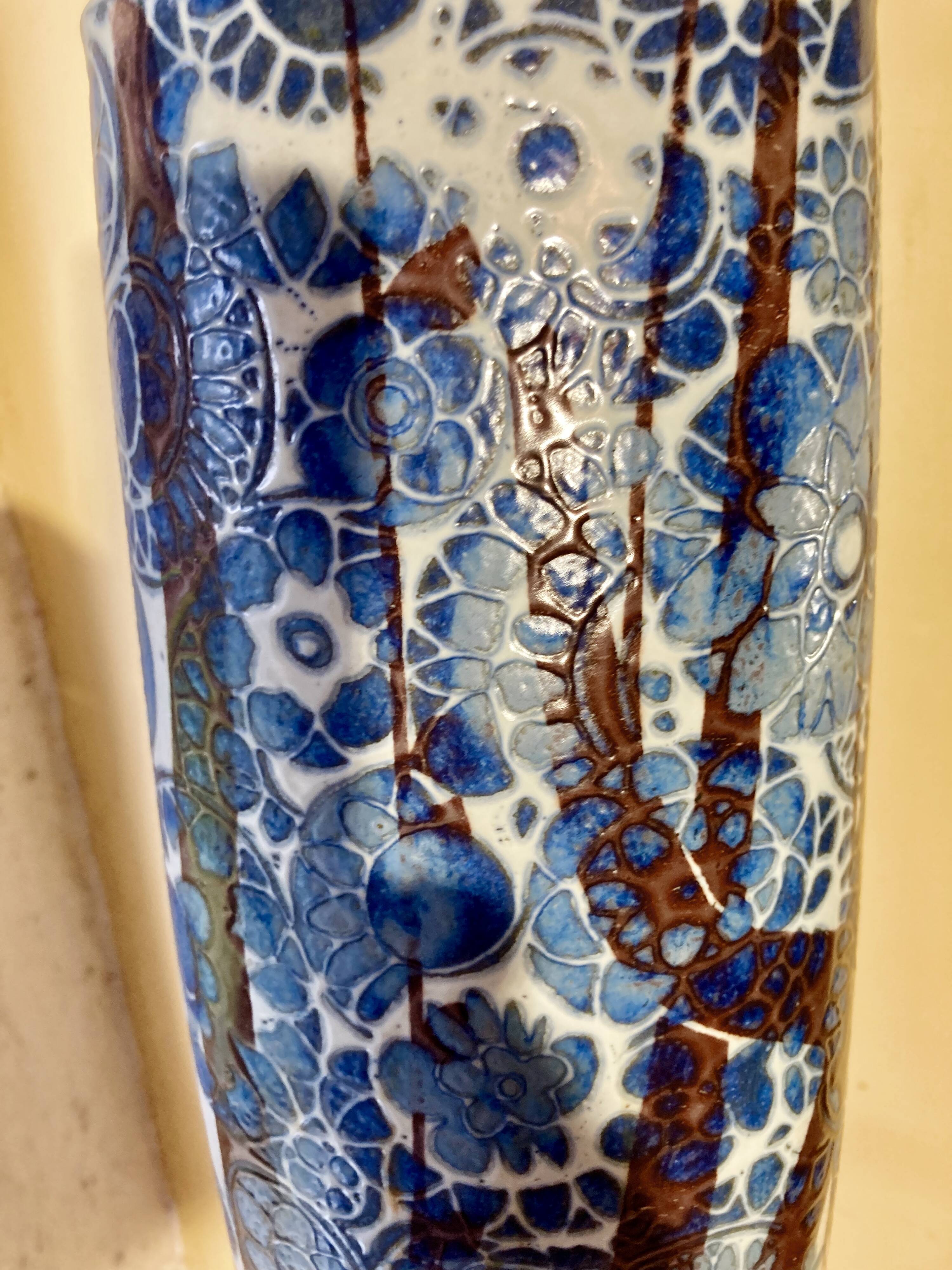 Danish vase - Baca - Johanne Gerber - Royal Copenhagen - Denmark - vintage size XXL