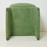 Green velvet armchair, 1970