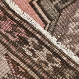 2x3 Brown & Pink Small Size Vintage Rug 52x80Cm