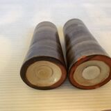 Sel et poivre céramique marron