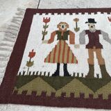 Swedish Flat Weave Wall rug, Rölakan