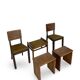 Seating armchair group, 1920s