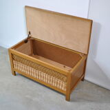 Rattan chest bench 1970