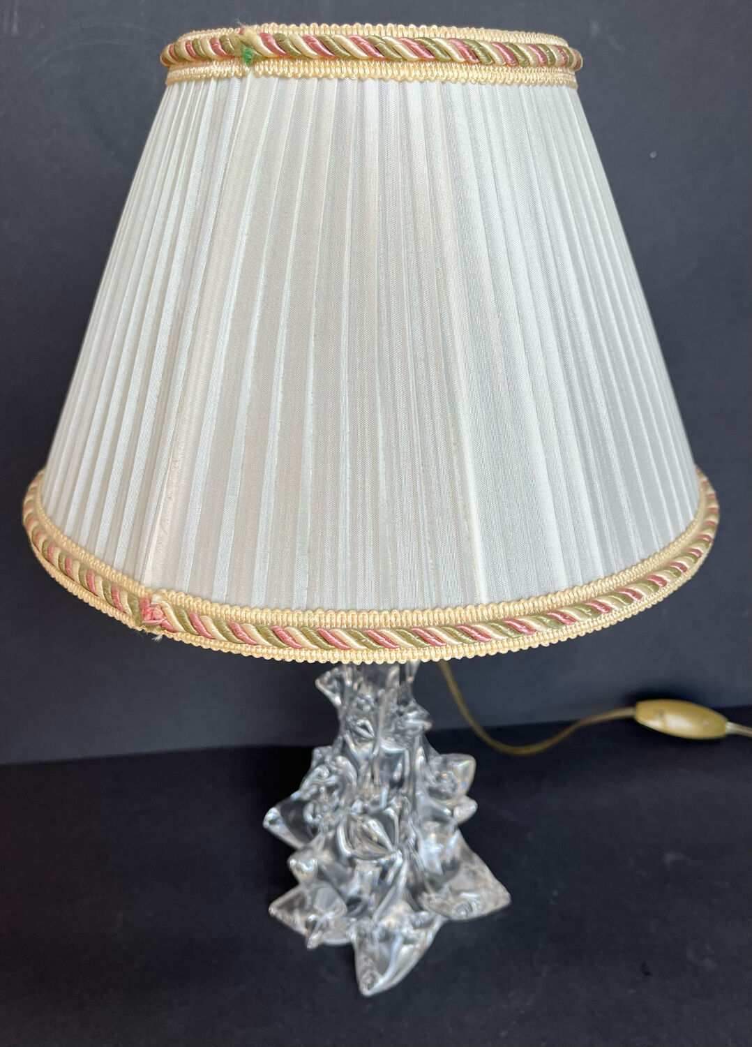 Crystal bedside lamp