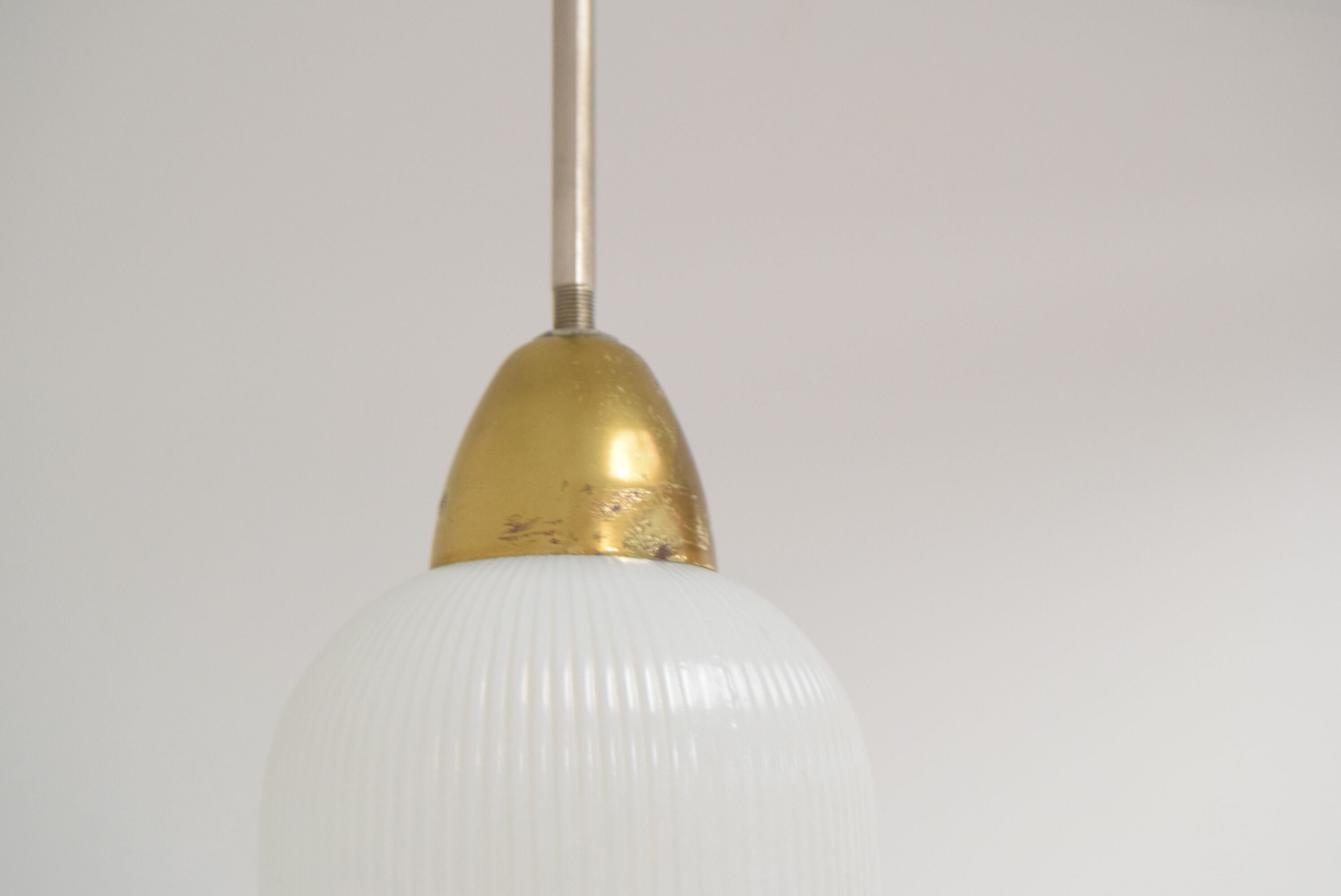 Mid-century Glass Pendant,1970's.