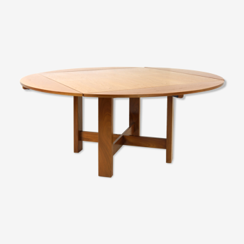 Modular wooden and metal table by Bob and Dries Van Den Berghe