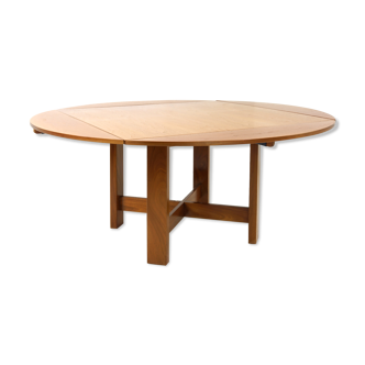 Modular wooden and metal table by Bob and Dries Van Den Berghe