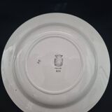 Opaque porcelain deep plate from Gien