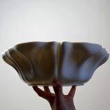 Large fruit bowl/salad bowl in fine white Limoges porcelain, vintage