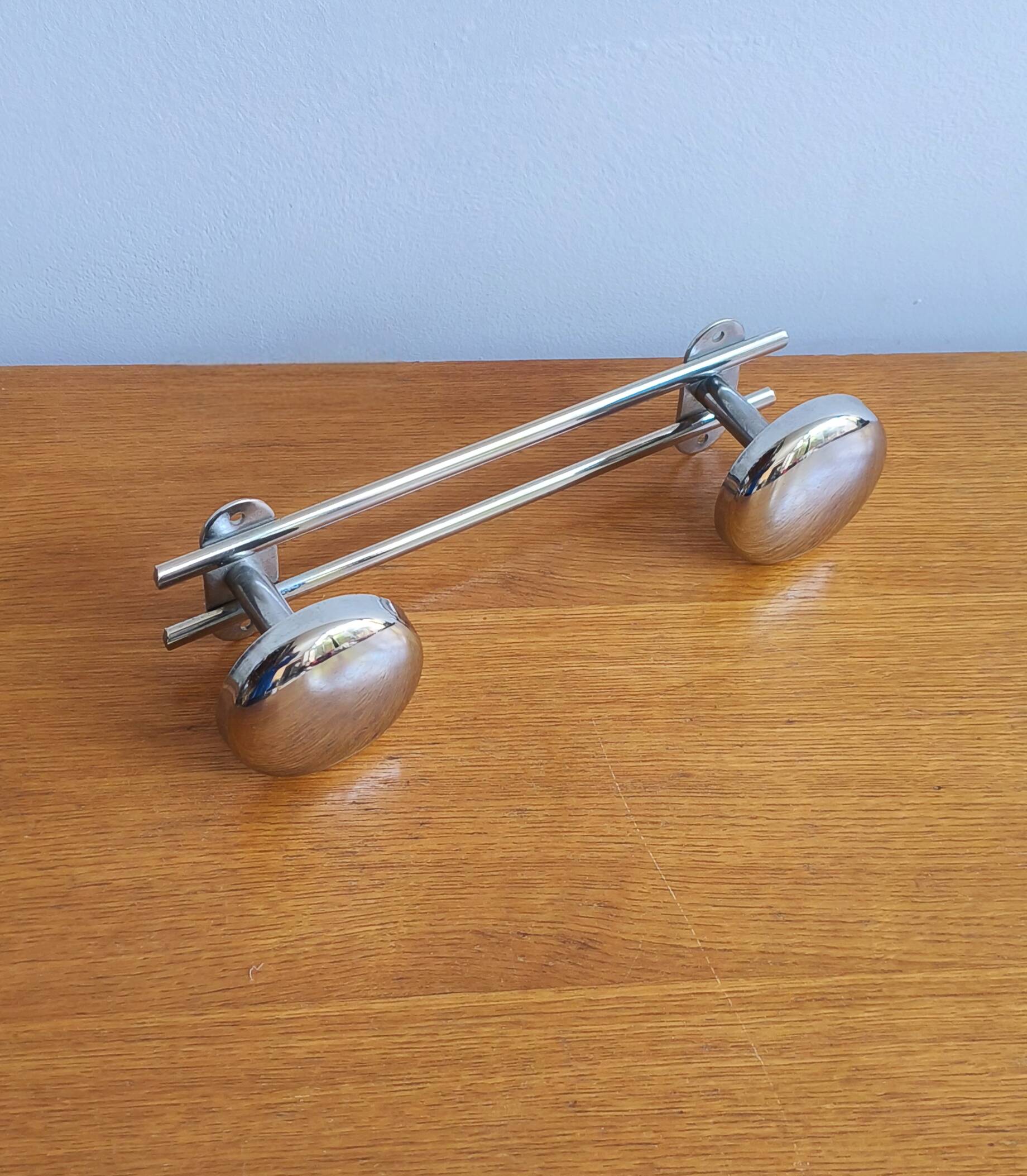 Porte manteau mural chromé 2 patères