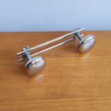 Porte manteau mural chromé 2 patères